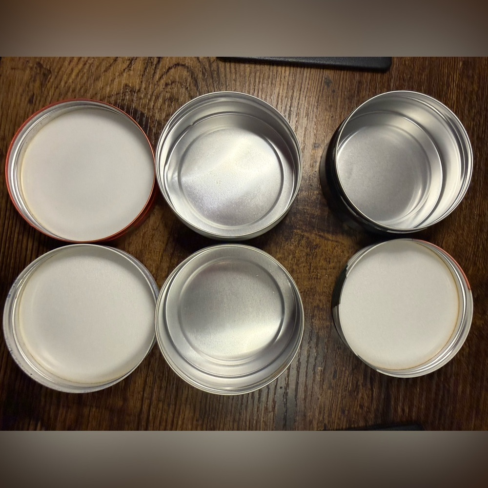 Steam Cream Empty Can Set - Red, White, Blue, Cranes - Picture 3 of 4